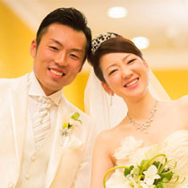 銚子市ご出身のご夫婦です。モンベルジェでの結婚式が夢との事でした